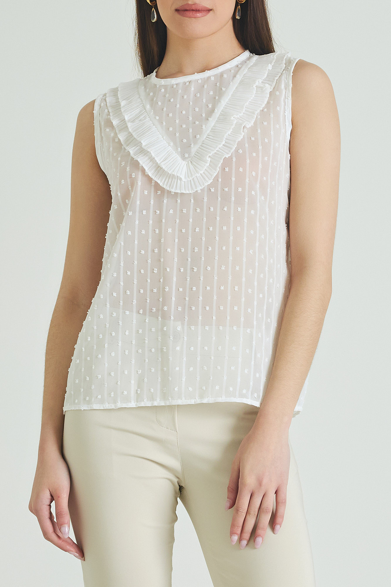 Εικόνα της Μπλούζα chiffon με βολάν