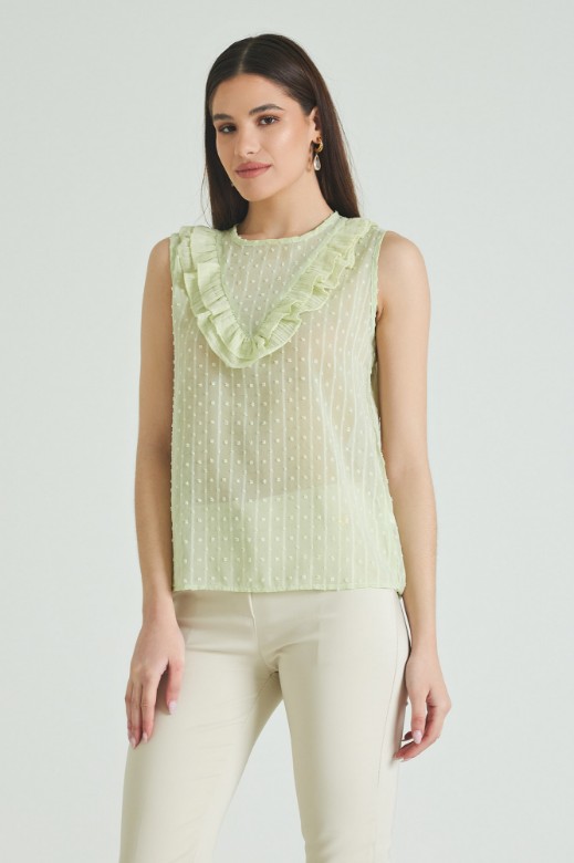 Picture of Chiffon blouse with ruffles