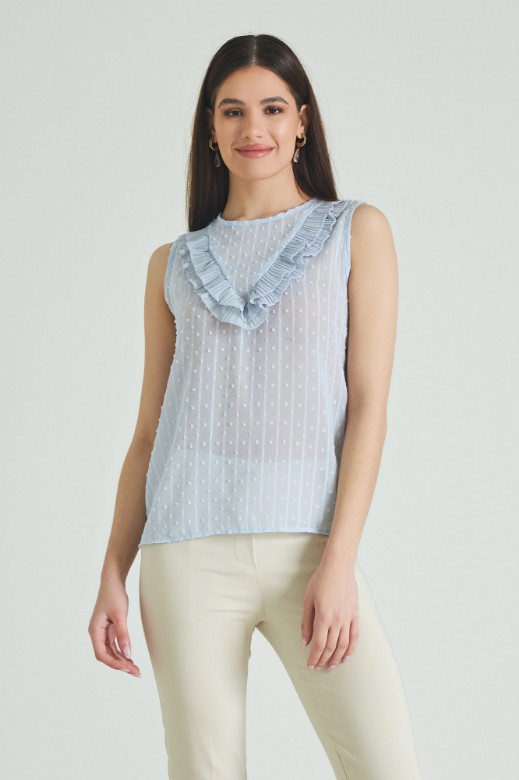 Picture of Chiffon blouse with ruffles