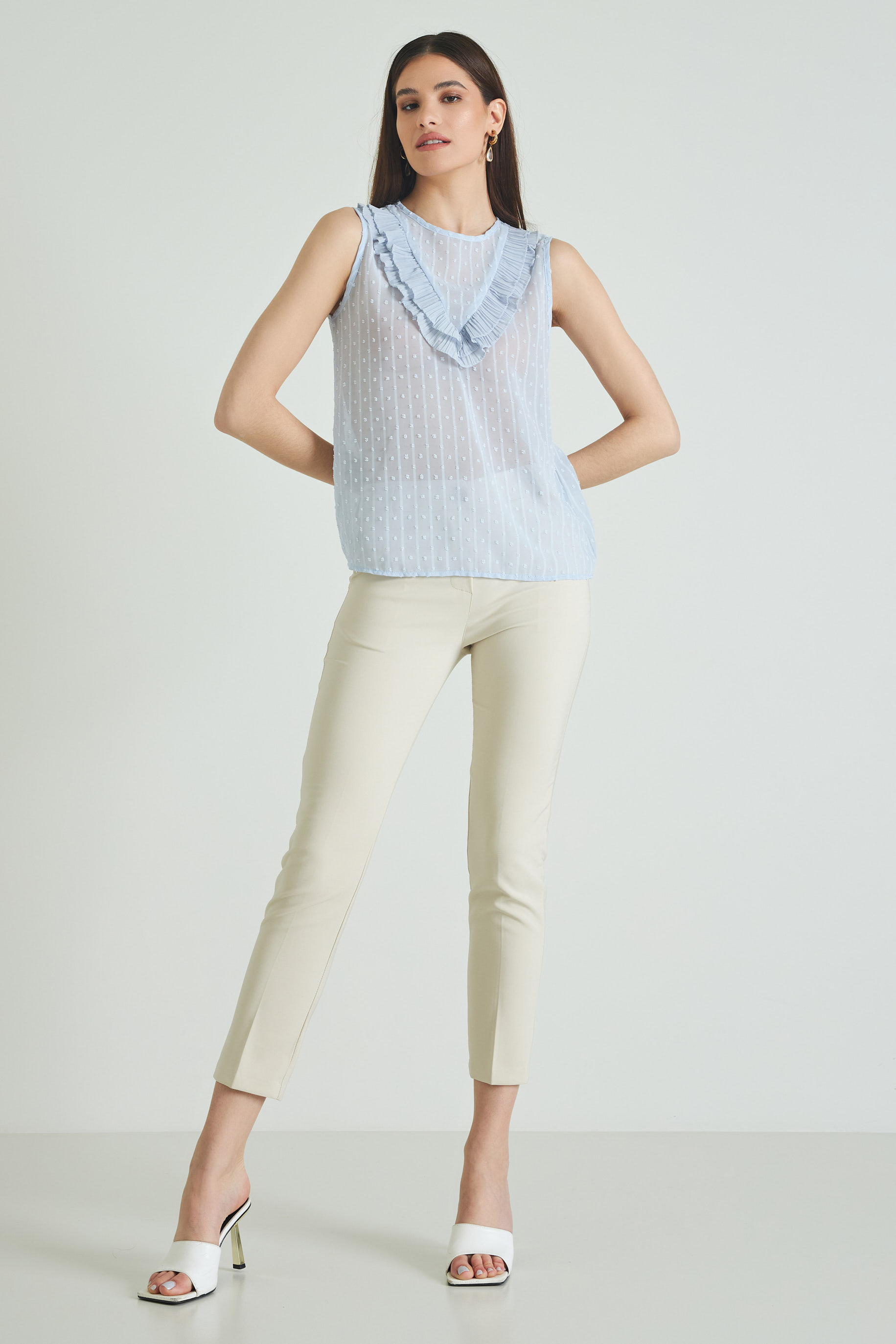 Picture of Chiffon blouse with ruffles