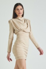 Picture of Padded dress with gathering effect