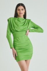 Picture of Padded dress with gathering effect