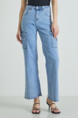 Picture of Denim cargo pants