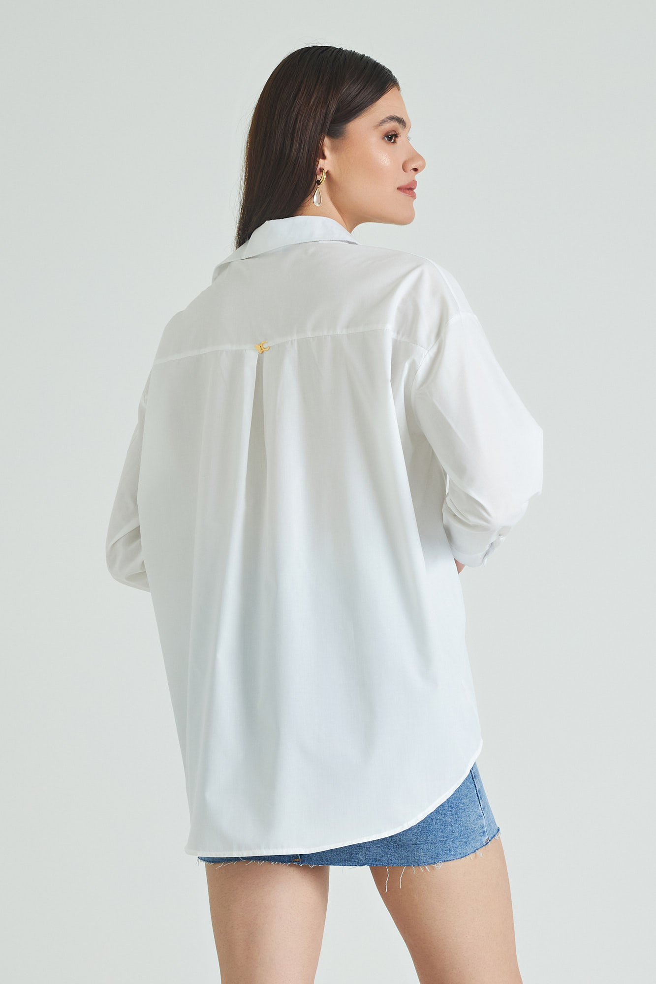 Oversized shirt WHITE | Womens Clothes Cento Fashion