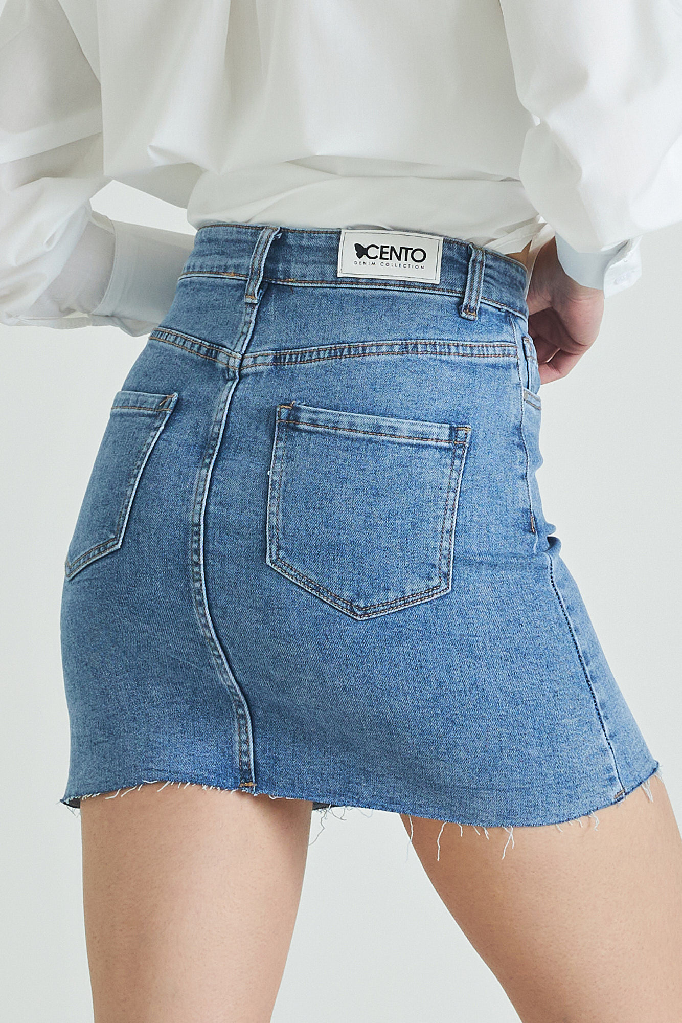 Picture of Denim mini skirt