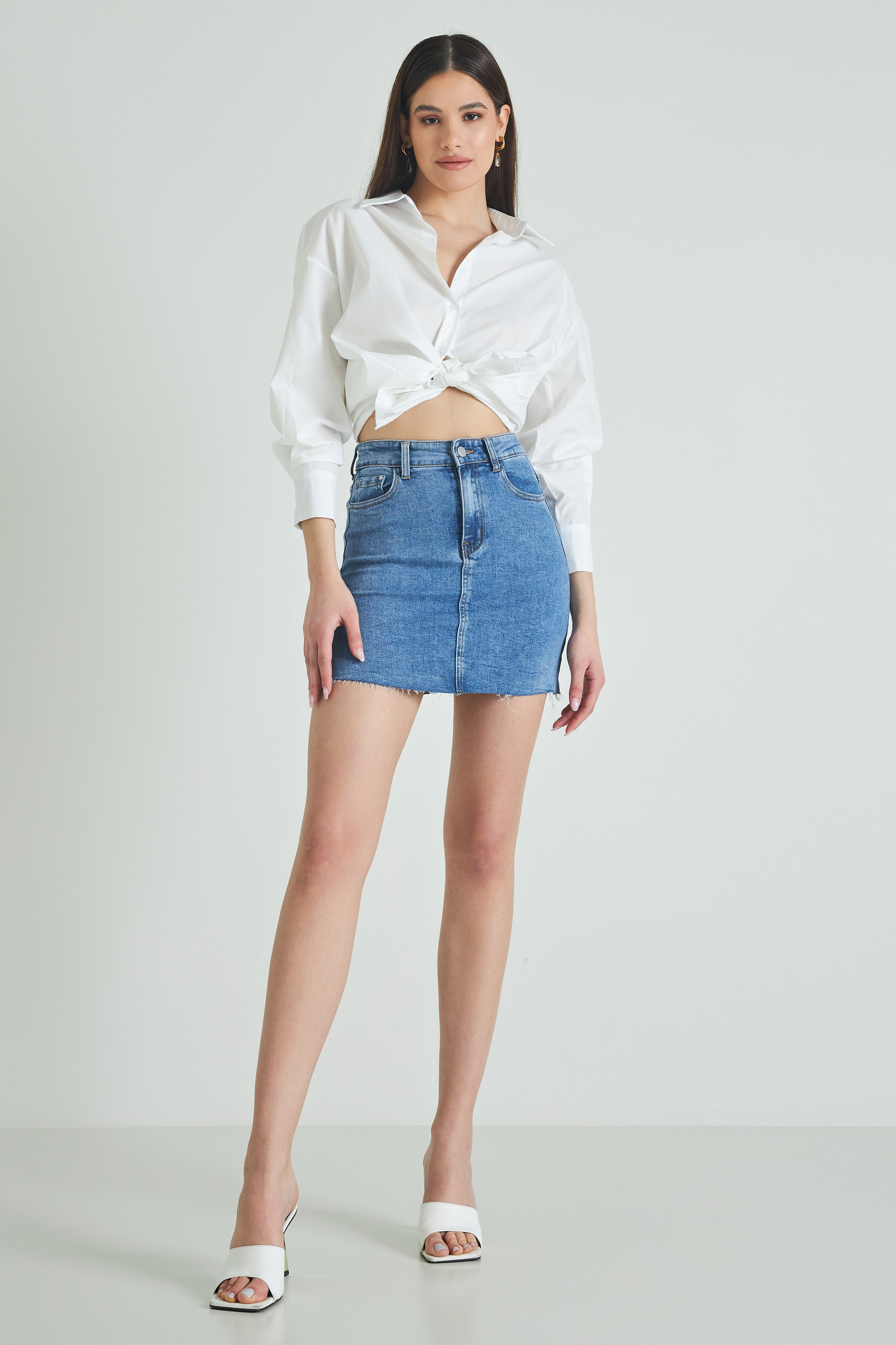 Picture of Denim mini skirt