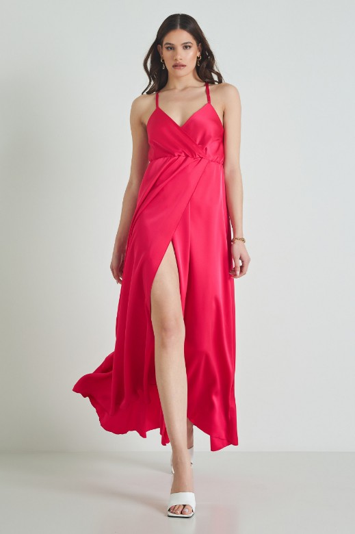 Picture of Split satin dress