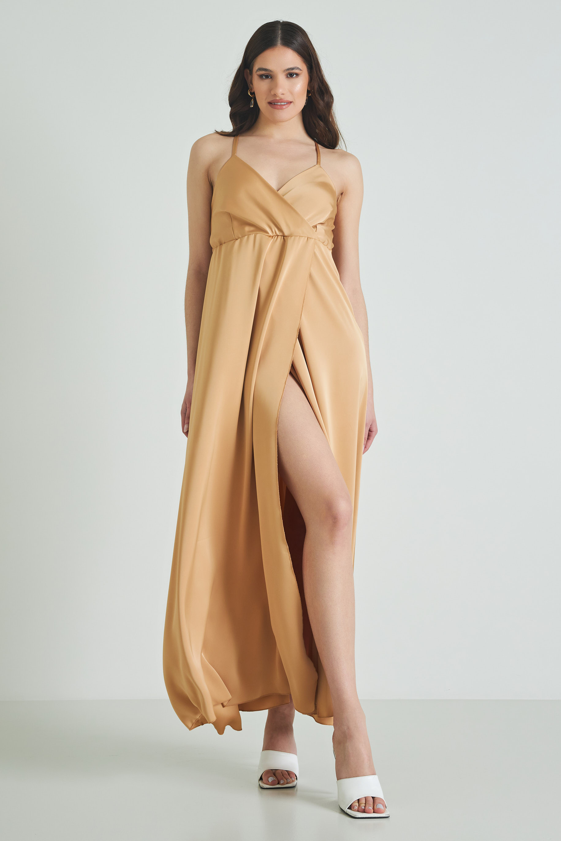 Picture of Split satin dress