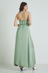 Picture of Split satin dress