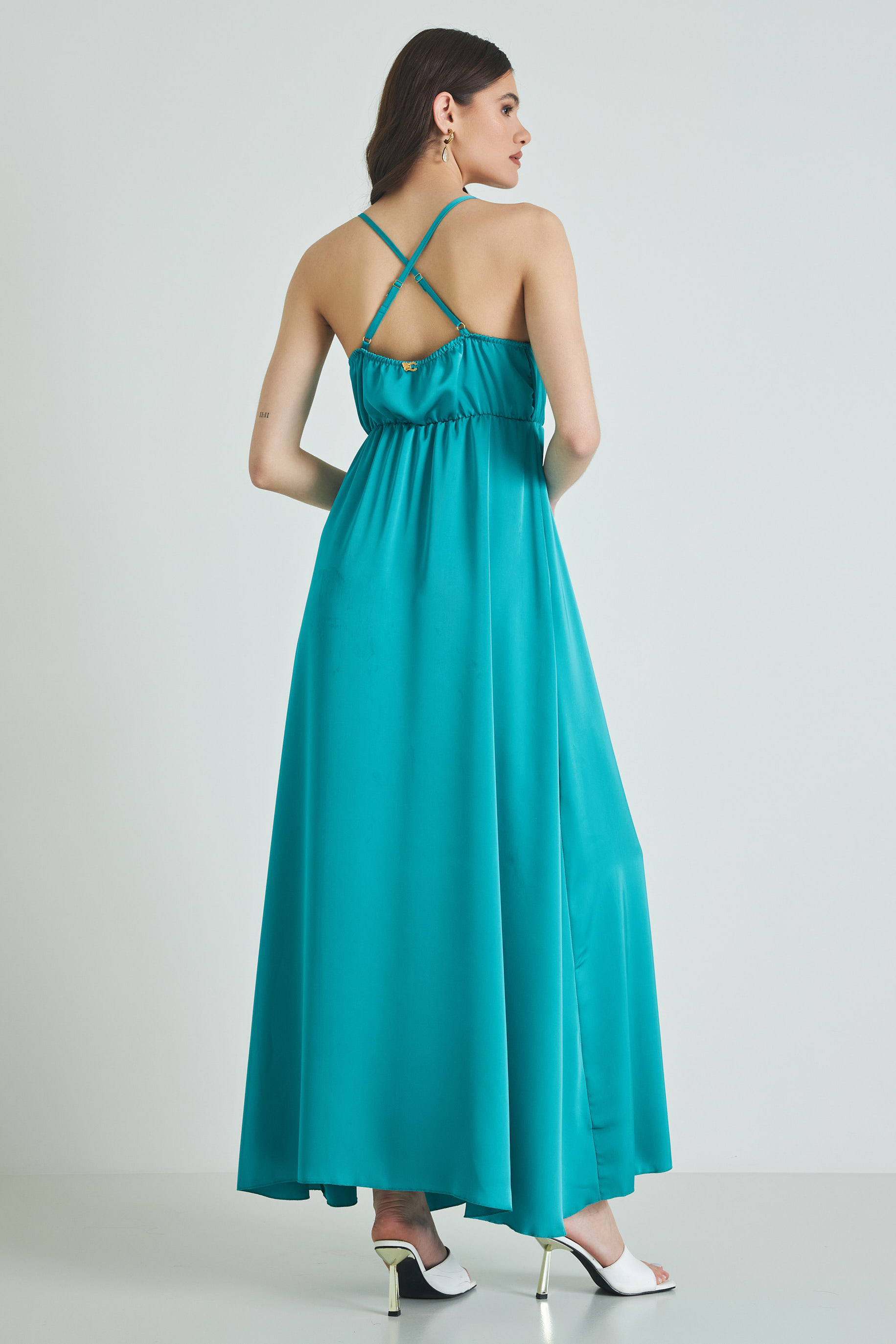 Picture of Split satin dress