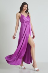 Picture of Split satin dress