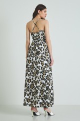 Picture of Printed satin dress