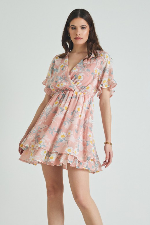 Picture of Ruffled chiffon dress