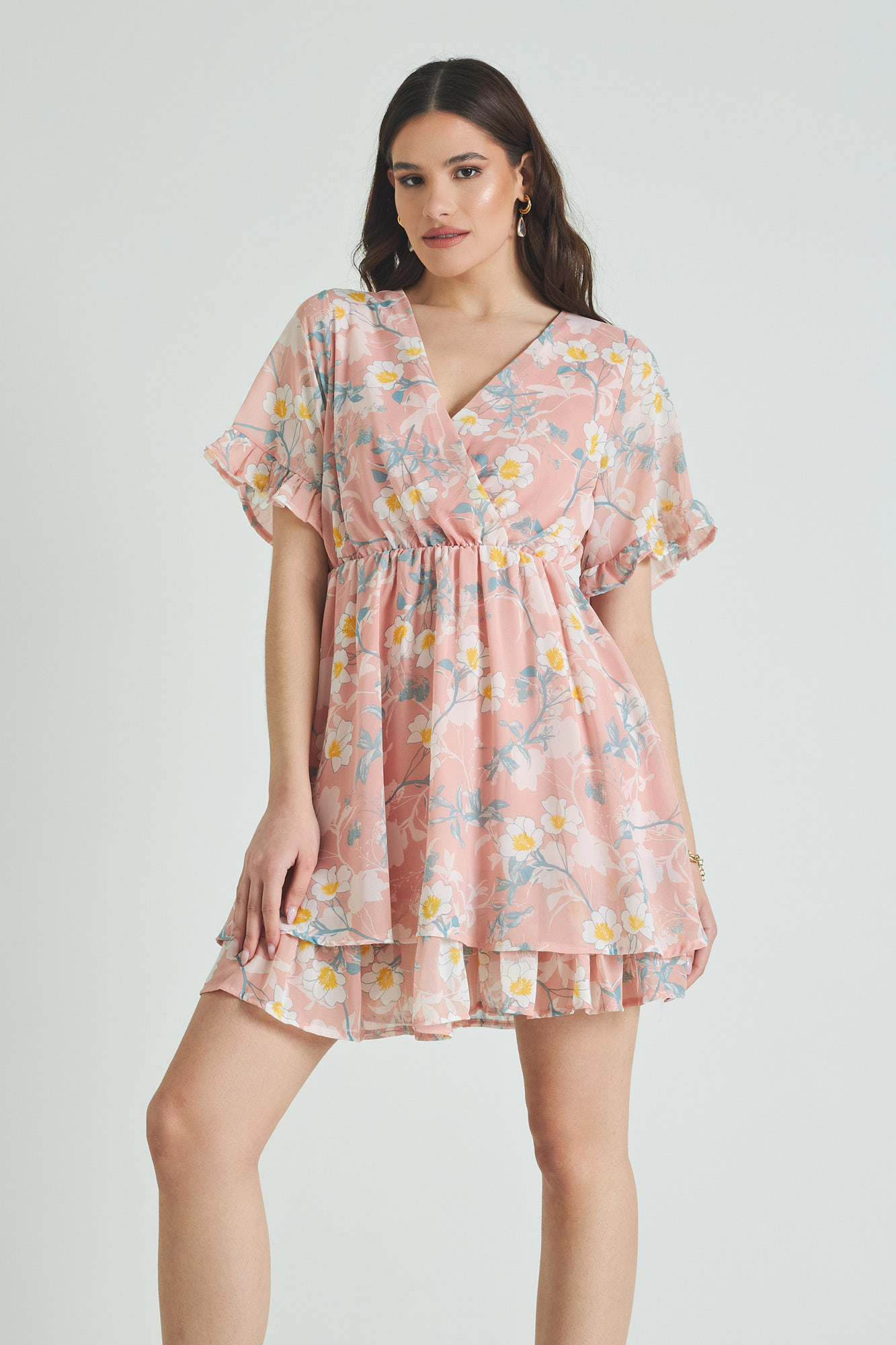 Picture of Ruffled chiffon dress