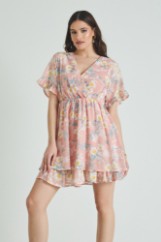 Picture of Ruffled chiffon dress