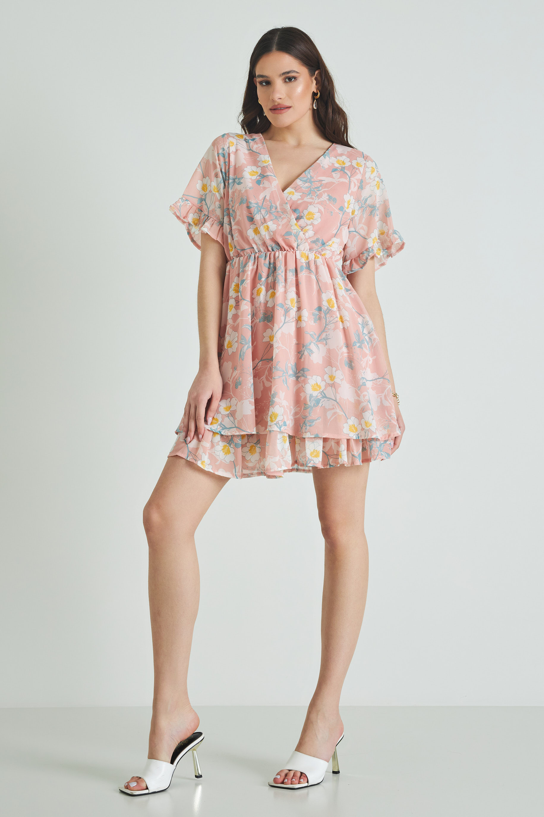 Picture of Ruffled chiffon dress