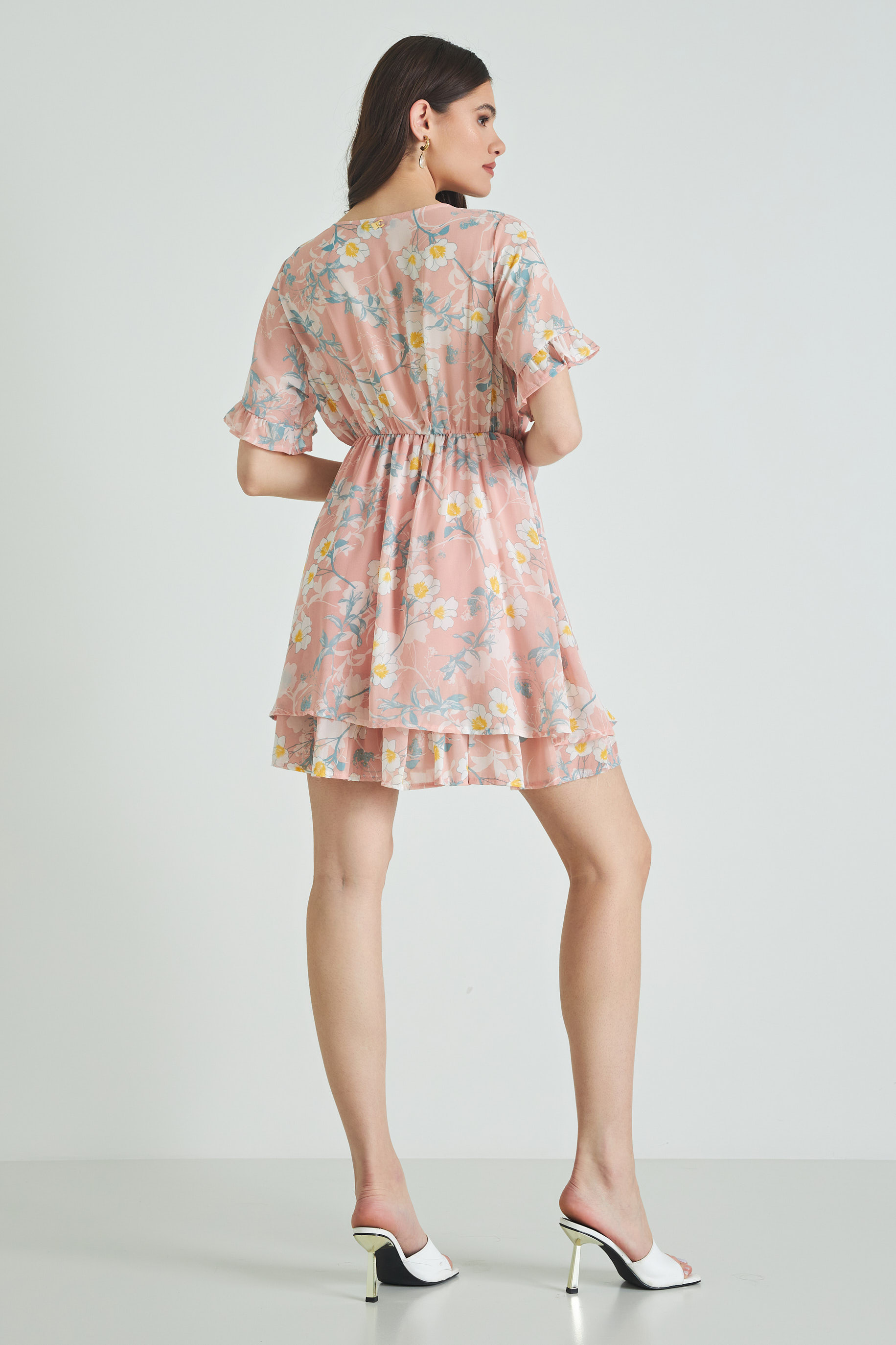 Picture of Ruffled chiffon dress