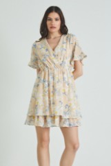 Picture of Ruffled chiffon dress