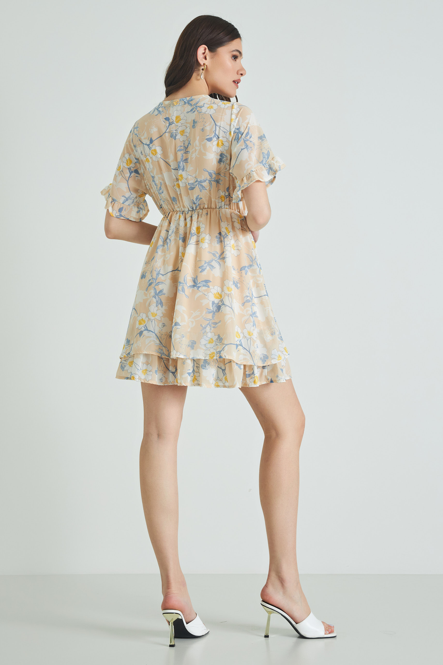 Picture of Ruffled chiffon dress