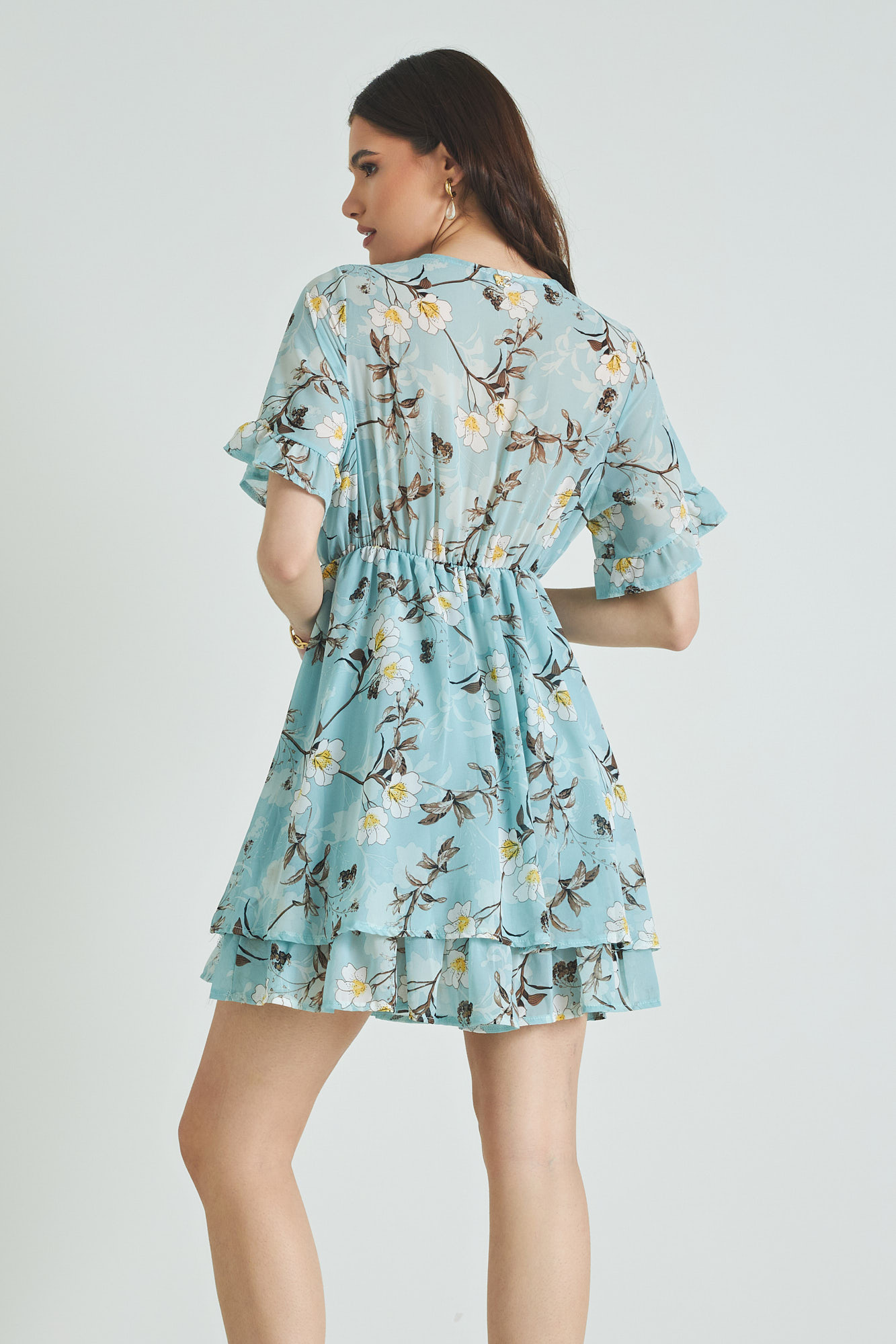 Picture of Ruffled chiffon dress