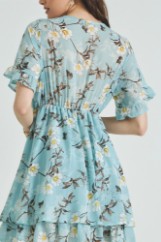 Picture of Ruffled chiffon dress