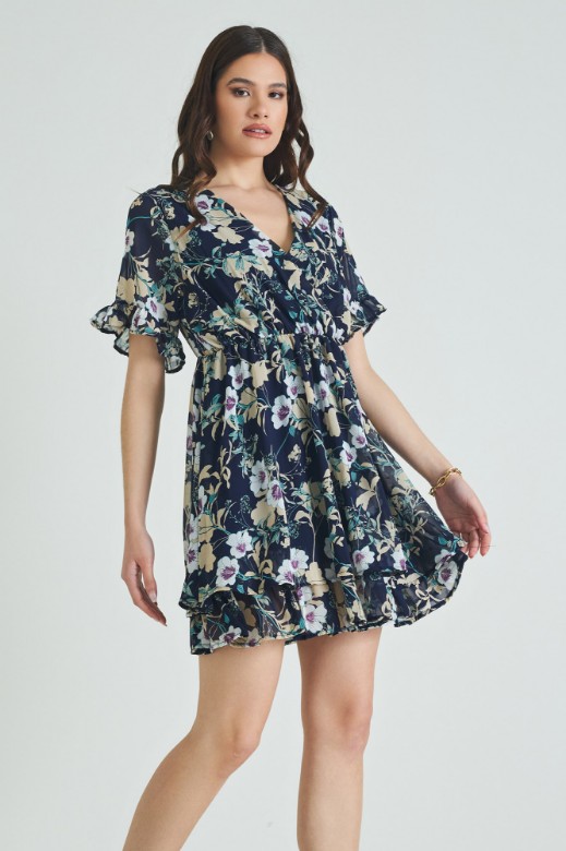 Picture of Ruffled chiffon dress