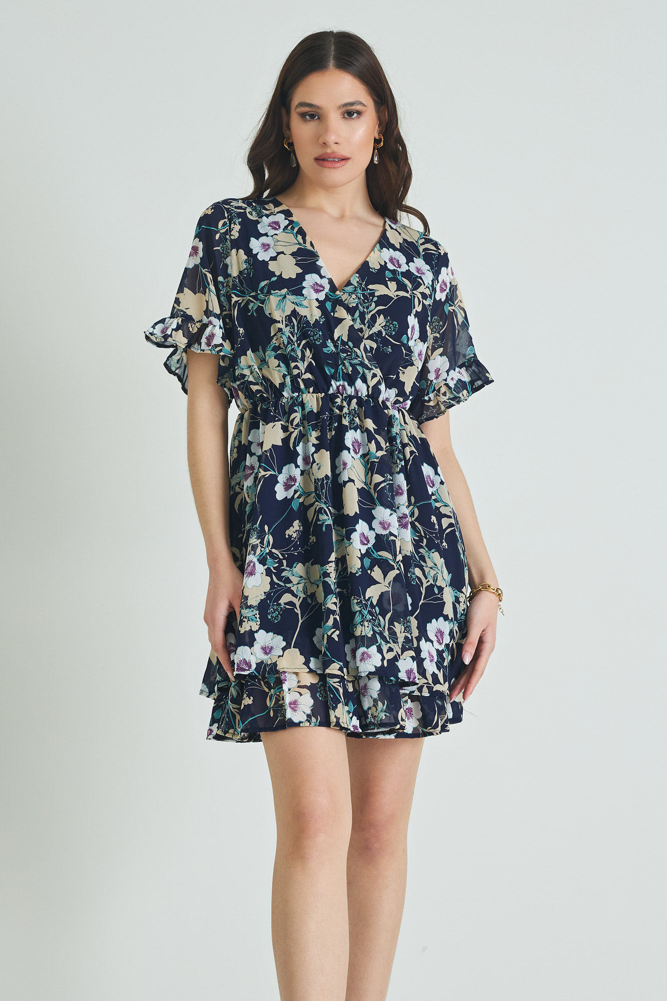 Picture of Ruffled chiffon dress