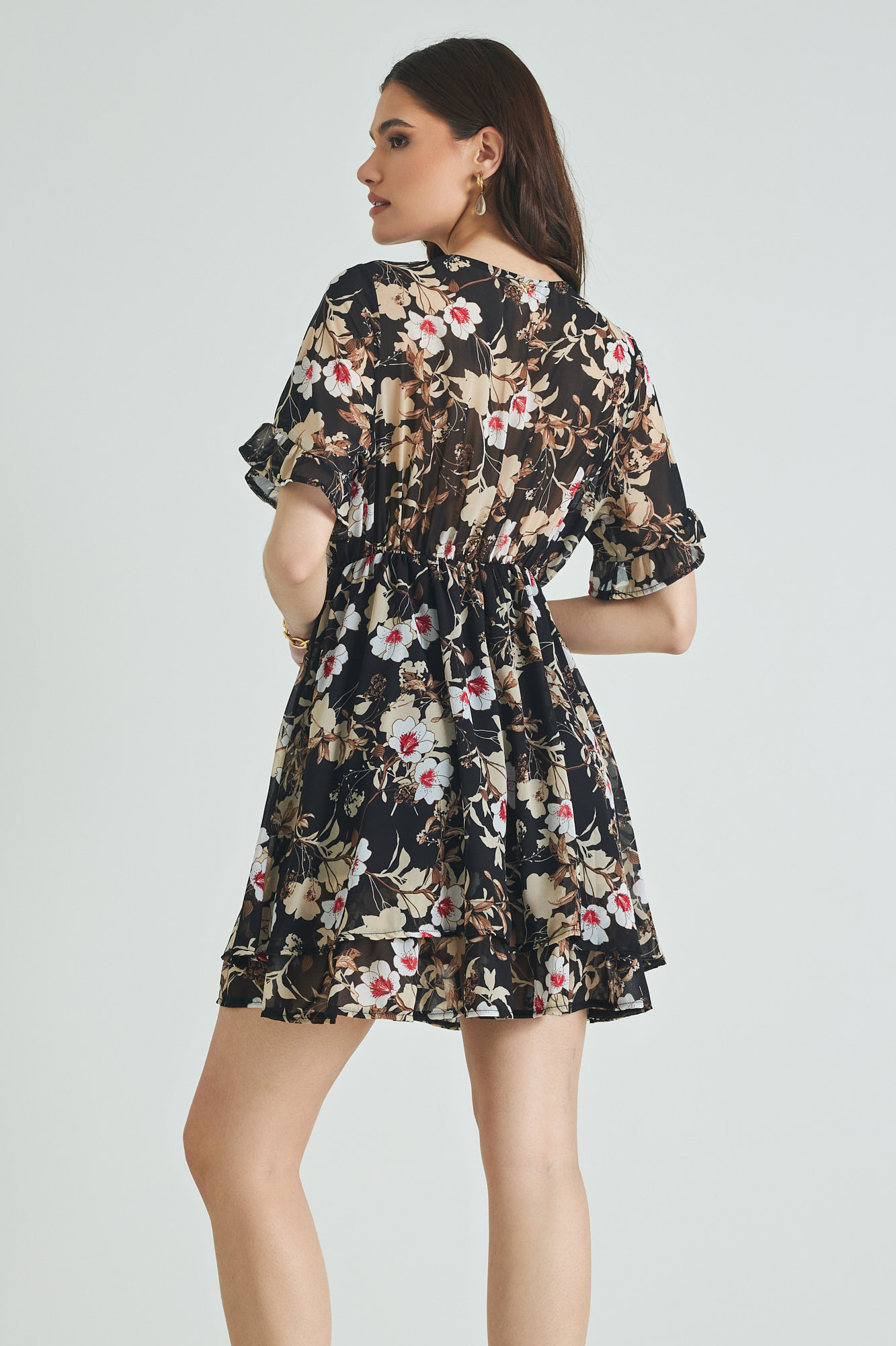 Picture of Ruffled chiffon dress