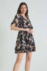 Picture of Ruffled chiffon dress