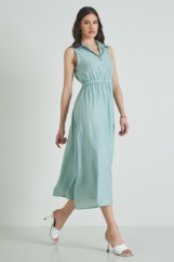 Εικόνα της Φόρεμα μάξι με γιακά