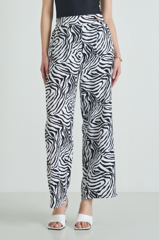 Picture of Animal print pants with pockets