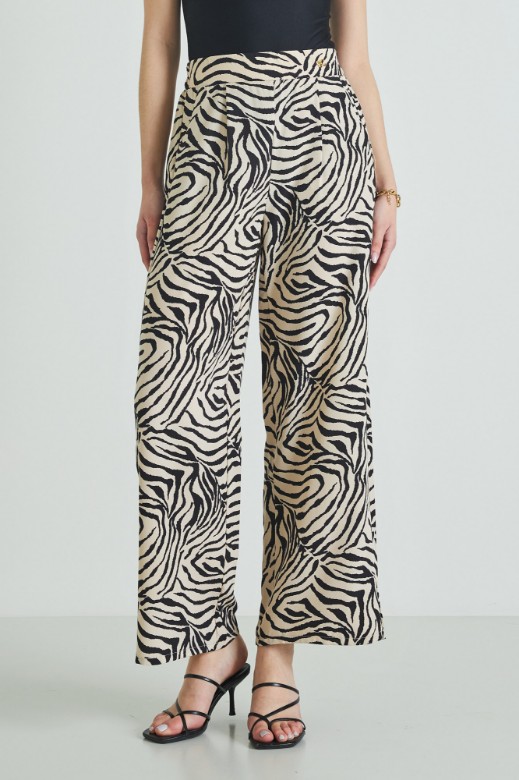 Picture of Animal print pants with pockets