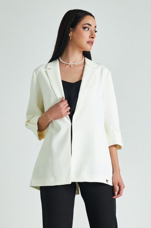 Picture of Straight 3/4 sleeve blazer