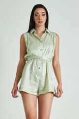 Εικόνα της Playsuit σατινέ με βάτες