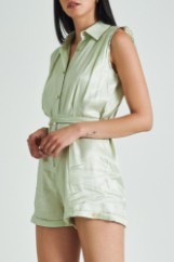 Εικόνα της Playsuit σατινέ με βάτες