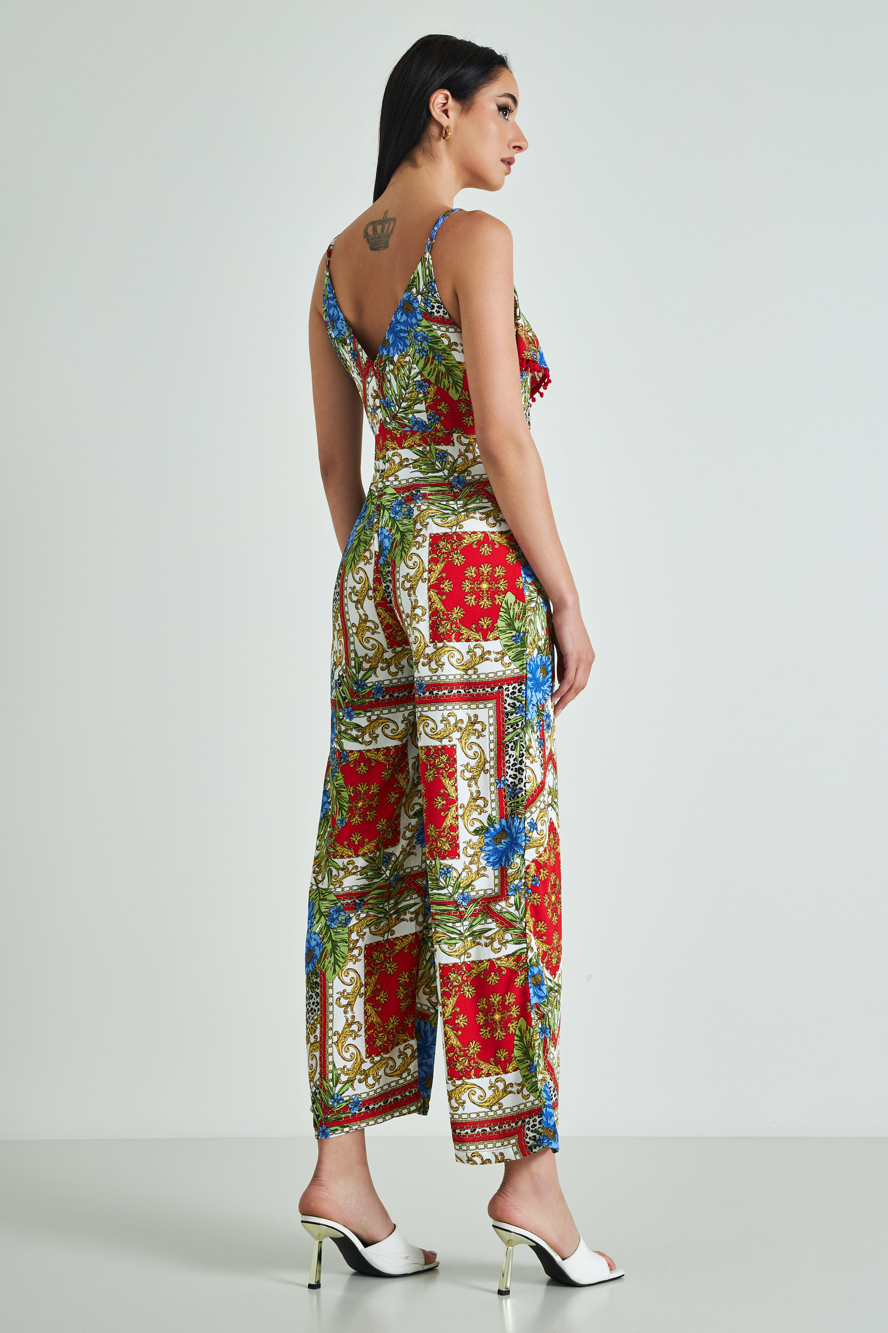 Picture of Printed ruffled jumpsuit