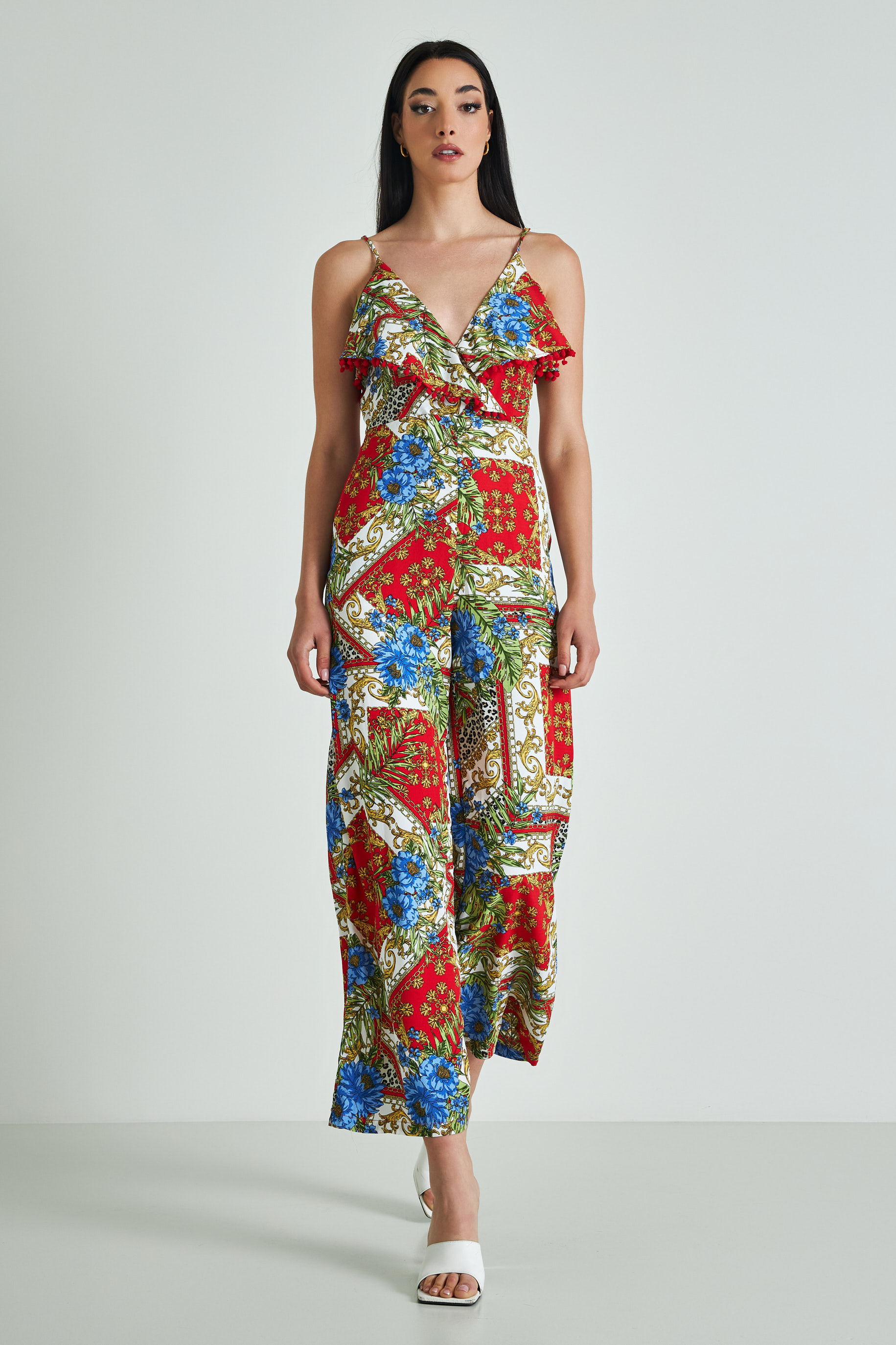 Picture of Printed ruffled jumpsuit