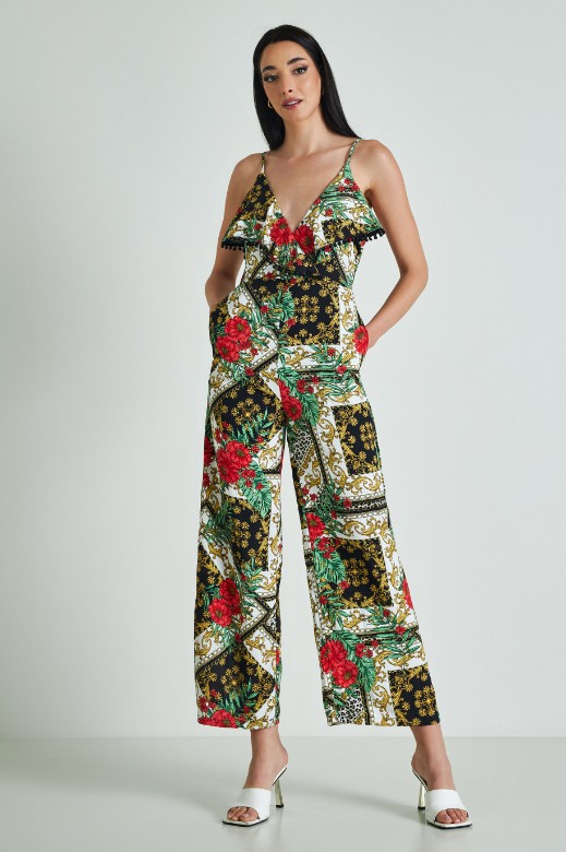 Picture of Printed ruffled jumpsuit