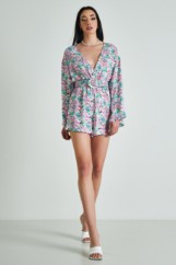 Picture of Belted wide sleeve playsuit