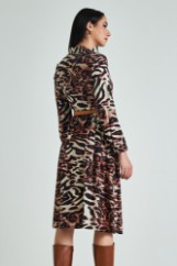 Picture of Maxi shirt belted dress