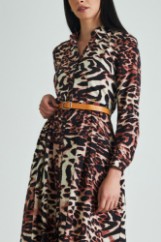 Picture of Maxi shirt belted dress