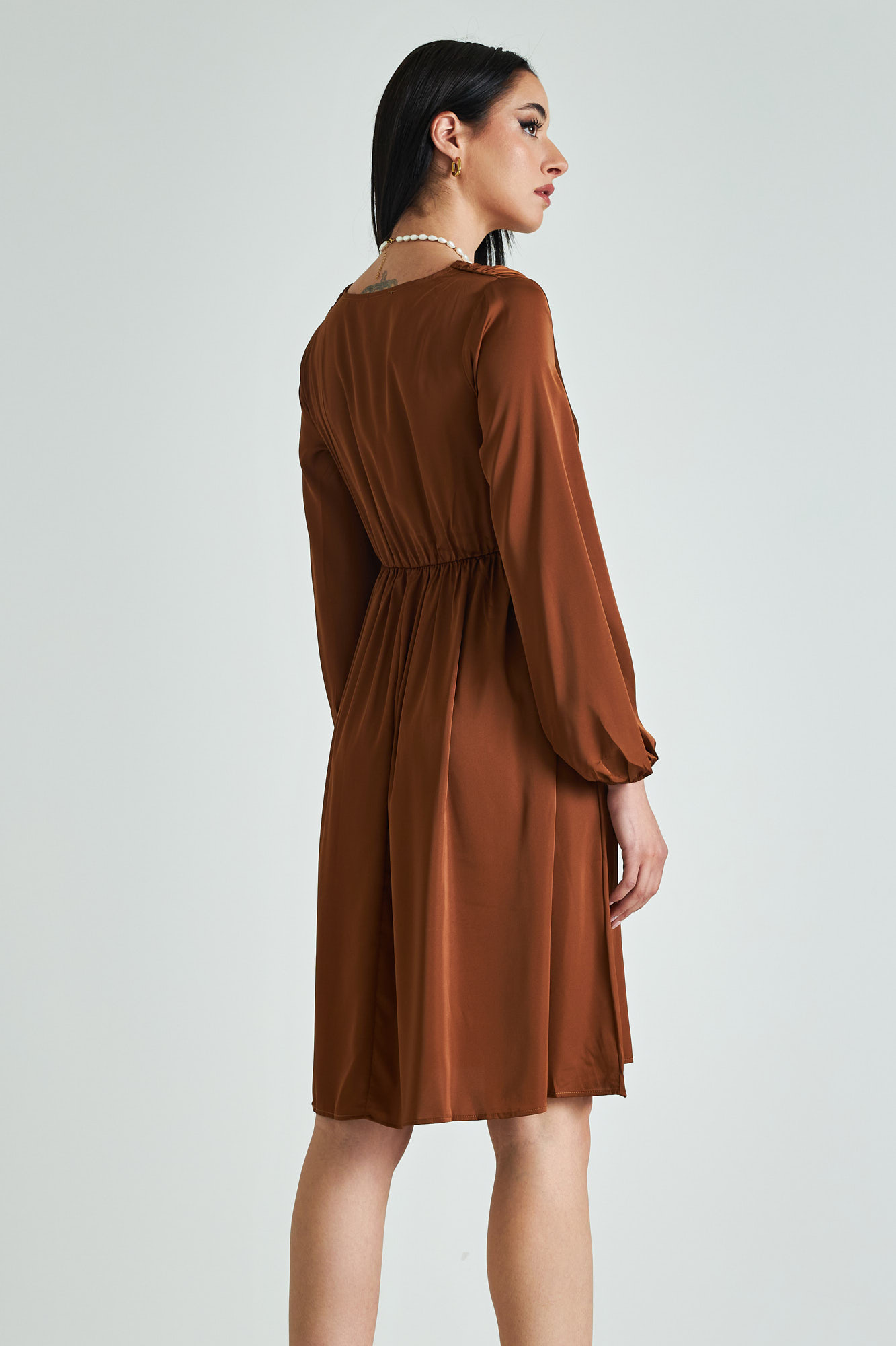 Picture of Midi satin dress