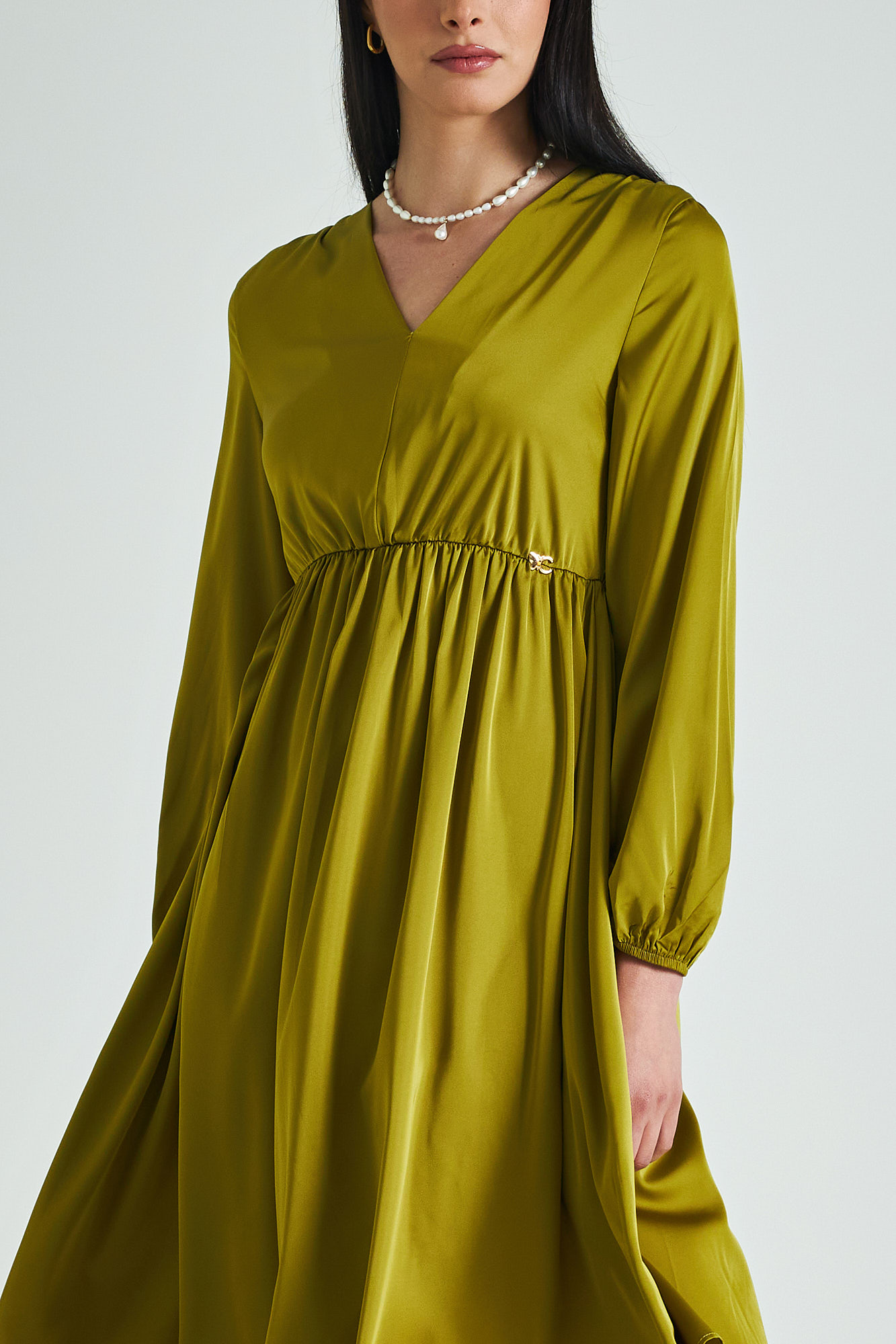 Picture of Midi satin dress