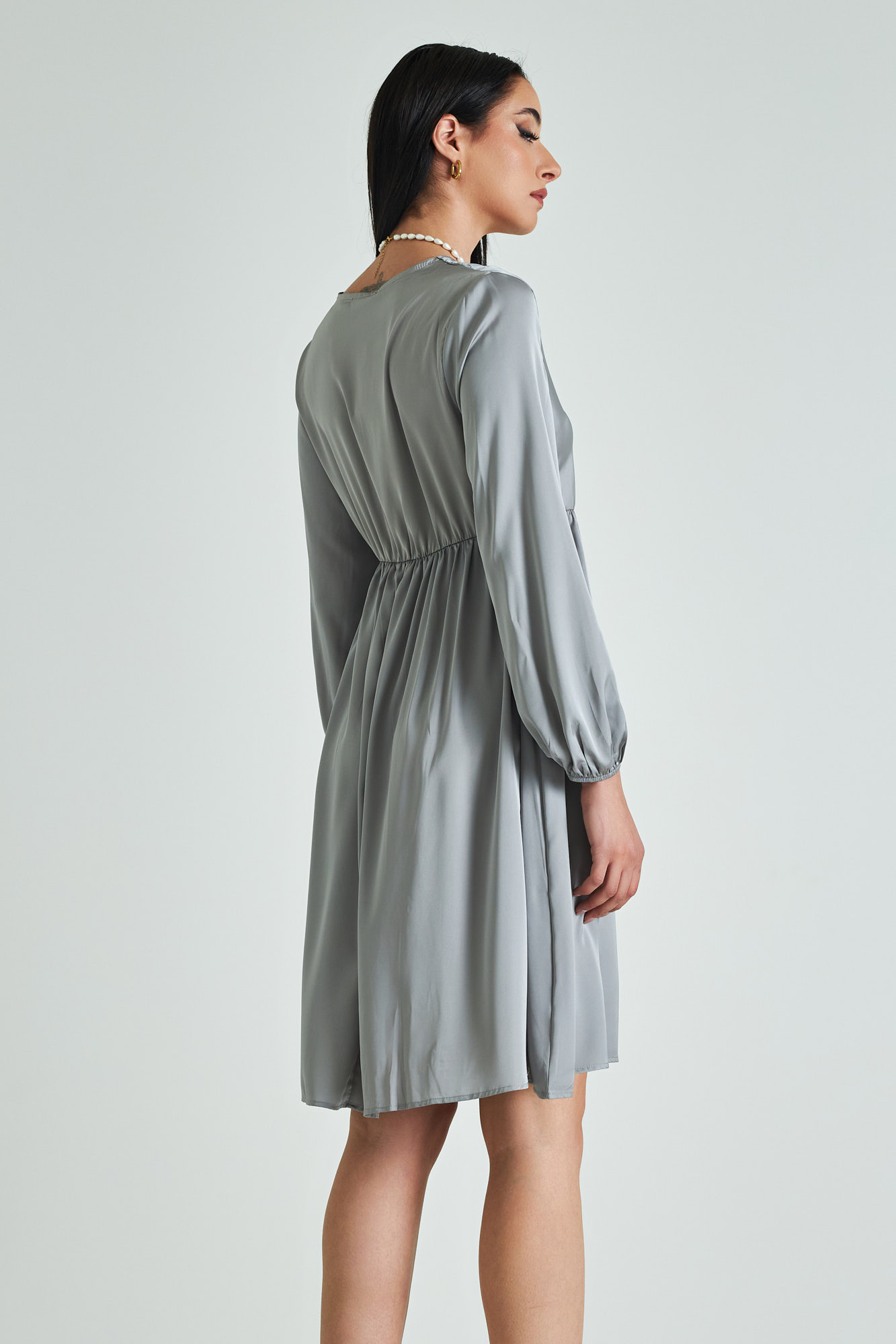 Picture of Midi satin dress