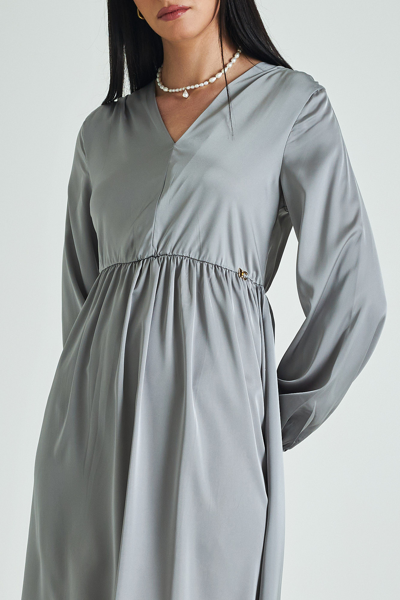 Picture of Midi satin dress