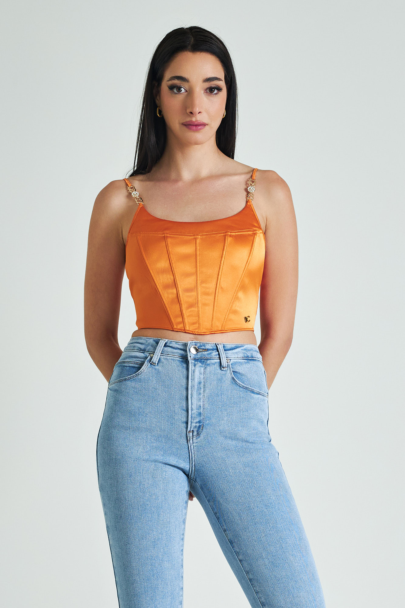 Satin Tops - Satin Crop Tops & Corset Tops