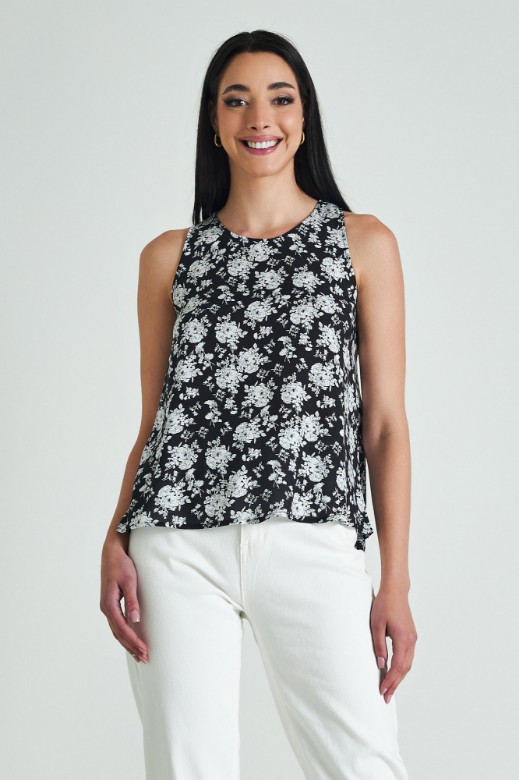 Picture of Sleeveless printed top