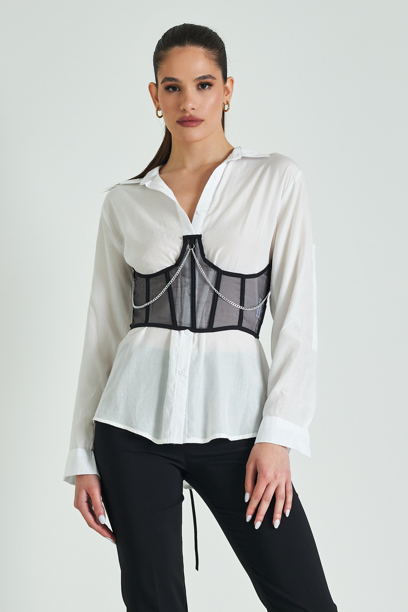 Transparent tops for womens clearance