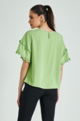 Picture of Ruffled satin blouse