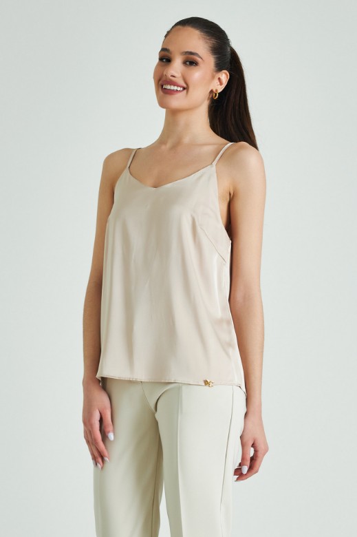 Picture of Sleeveless satin blouse